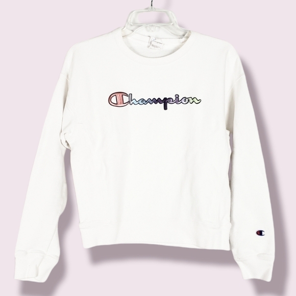 CHAMPION x SOULCYCLE collab sweatshirt rainbow - Picture 1 of 5